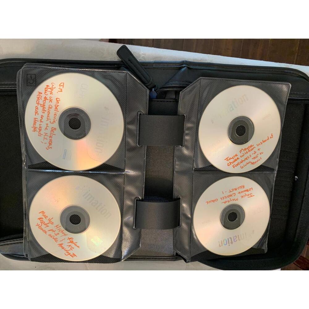 40+ Christian Music and Message CDs in Black Case
